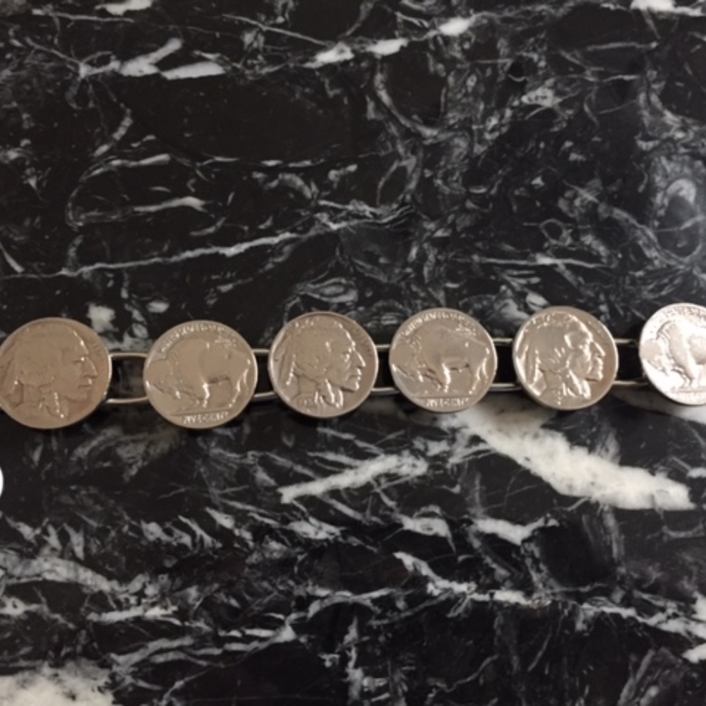Genuine Buffalo/Indian Head nickel bracelet